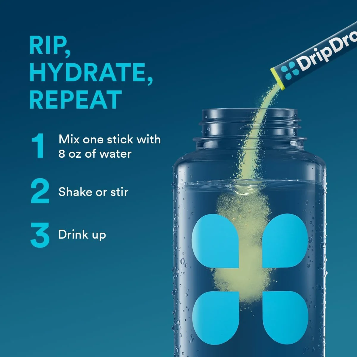 DripDrop Sunburst Variety Pack Electrolyte Powder, 8 oz sticks, 16 count - Image 5